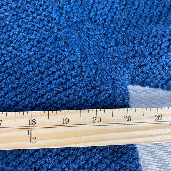 Calypso St. Barth Alpaca Blend Cardigan Wrap Women 1 S/M‎ Blue Crochet Western - Picture 9 of 11